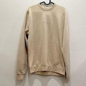 NWT! BLIND ROOSTER Tan Courage Fleece-Lined Sweatshirt!